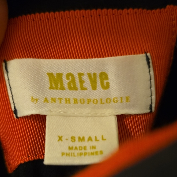 NWOT Anthropologie Mauve Black and White Colorblock Midi Dress - Picture 2 of 8